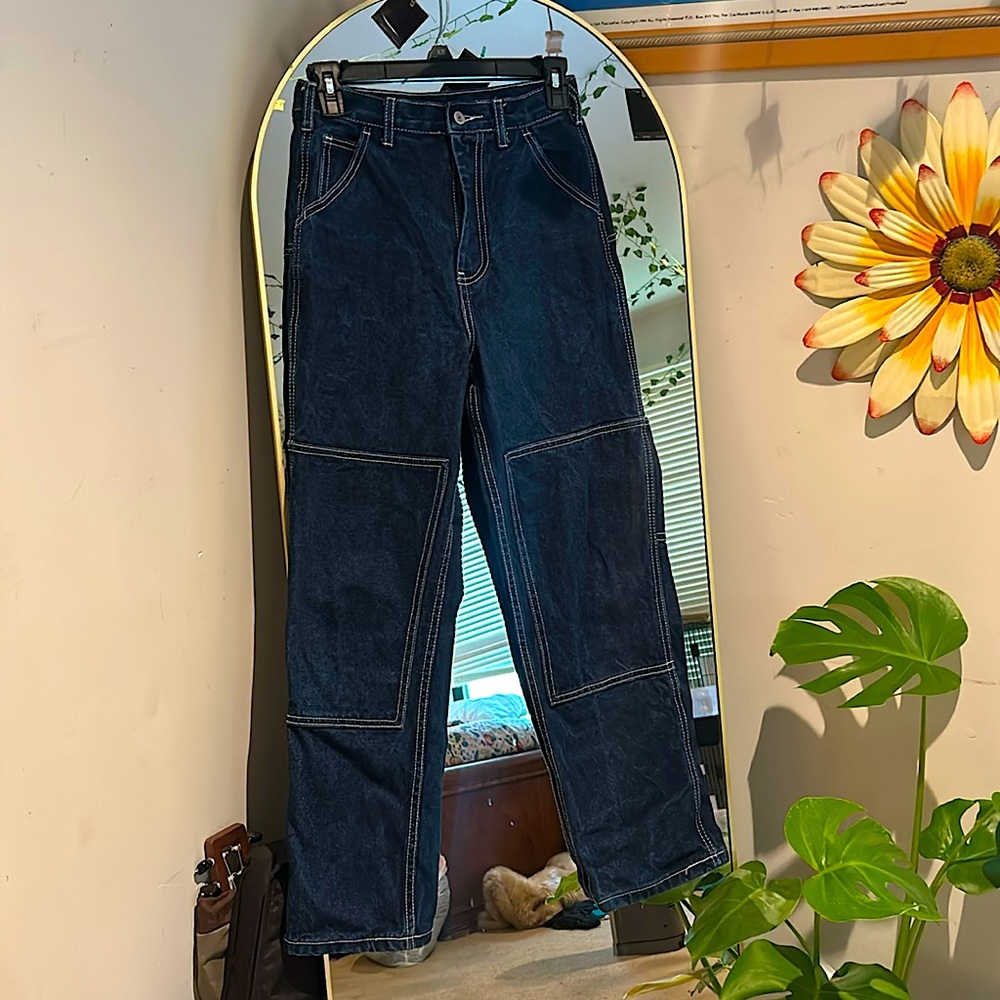 Dark blue denim brandy melville jeans